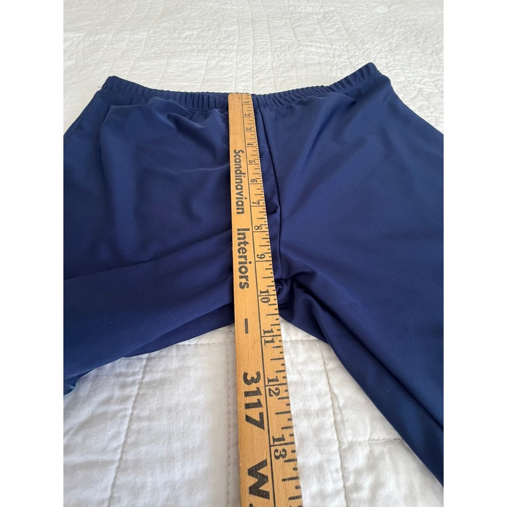 Two Piece Tropical Rash Guard and Swim Shorts Set Navy Teal Floral XL - Picture 12 of 15